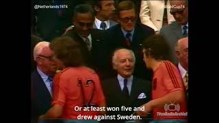 Herman Kuiphof concludes performance of Netherlands at WorldCup74 [upl. by Moreno]