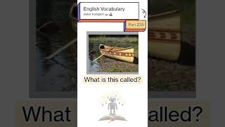 🚢 Water Transport Names in English  Vocabulary Shorts englishvocabulary englishlanguage [upl. by Silverman]