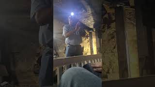 Hilarious coal miner demonstrates how to light a carbide lamp [upl. by Annaierb]