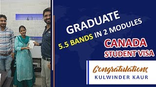 Congratulations Kulwinder Kaur for your Canadian student visa from Blueline Vishwas [upl. by Estella610]