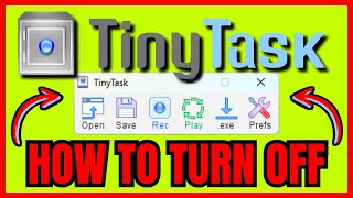 How To TURN OFF TinyTask QUICK amp EASY 2024 [upl. by Church603]