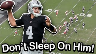 Film Study Raiders Aidan OConnell Shows Improvement against The Kansas City Chiefs [upl. by Ximena]