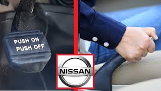 How to ENGAGE the Parking Brake on Any NISSAN [upl. by Ennazor475]