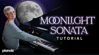 How To Play Moonlight Sonata On The Piano 🎹🌙  Sheet Music PDF [upl. by Muna]