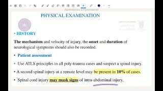 اسس الجراحه نظري المحاضره التاسعه Spinal injury and peripheral nerve injury [upl. by Hanoj]