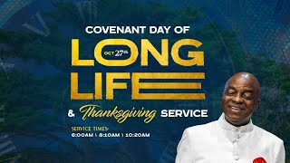 COVENANT DAY OF LONG LIFETHANKSGIVING SERVICE  27 OCTOBER 2024  FAITH TABERNACLE OTA [upl. by Quillan]