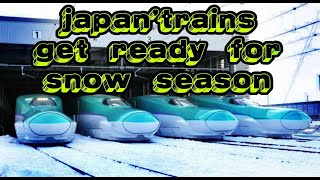 Japans Trains Get Ready for a Snow Season [upl. by Braeunig]