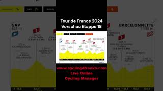 Tour de France 2024 Etappe 18 Vorschau [upl. by Nahgen]