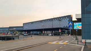 Belgrade Airport Walking Tour  NEW Processing Building Terminal 2 Expansion [upl. by Aneelad]