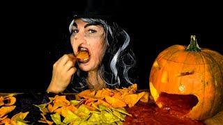 ASMR Halloween Hexe Essensgeräusche [upl. by Ameehs]