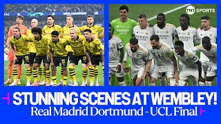 Champions League anthem rings out at Wembley ahead of Real Madrid vs Borussia Dortmund 😮‍💨🔥 [upl. by Natsrik831]