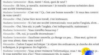 dialogue français chapitre 3  Alexandre travaille [upl. by Yvonner268]