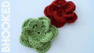 How to Crochet a Flower Wagon Wheel Flower Free Crochet Pattern [upl. by Diskson747]