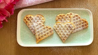 Grundrezept Waffelteig  fluffige Waffeln ganz einfach selber machen  ASMR [upl. by Toomin]