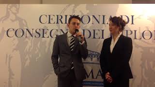 Andrea Pavesio e Marta Bongiovanni  Candidati Master International Hotel and Tourism Management [upl. by Norel708]