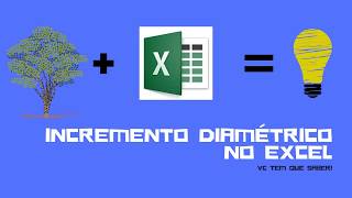 Incremento diamétrico para estudos de crescimento no Excel [upl. by Novrej160]