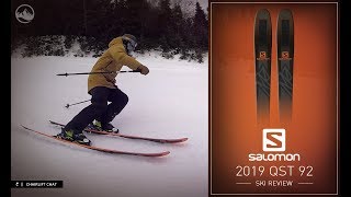 2019 Salomon QST 92 Ski Review [upl. by Tedder]