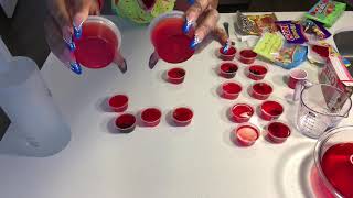 How to make Jello Shots with Vodka and gummy candy [upl. by Odraode43]