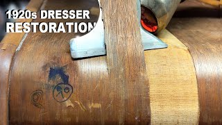 The WORST veneer Ive ever worked on Furniture Restoration [upl. by Newra]