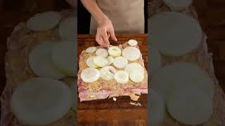 Carne de chancho al horno 😋🤤😍🥰comida antojitos viralvideo food funnyshorts [upl. by Noeled]