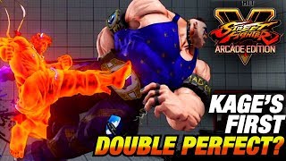 SFV  Kage First DOUBLE PERFECT  Kage VT1 Highlights [upl. by Euqinoj]