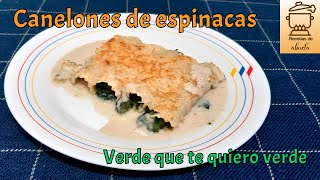 Canelones de espinacas a la catalana receta para fiestas [upl. by Inavihs197]