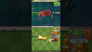 Pvz vs Pvz 2  Mega Gatling Pea Team Vs Red eye Vs Roman Gargantuar Zombie shorts [upl. by Abeu]