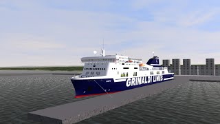 VSF Grimaldi Lines MS Corfu Cagliari  Civitavecchia Virtual Cruise [upl. by Iphigeniah]