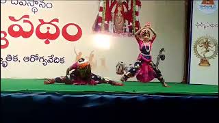 Nagini dance barathanatyam performance at Srisailam [upl. by Akcinat]