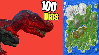 Sobreviviendo 100 DIAS en ark mobile HARDCORE [upl. by Eiduam]