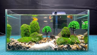 Simple small fish tank made in 3 minutes [upl. by Tomkins]