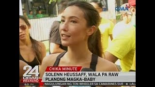 24 Oras Solenn Heussaff wala pa raw planong magkababy [upl. by Calendra]