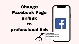 How to change Facebook page link to professional link  2024 [upl. by Aihtnyc]