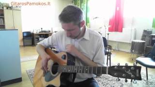 Kaip groti arpedžio  Gitaros pamoka [upl. by Aekahs287]