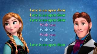 Love is an open door karaoke [upl. by Kurtzig]