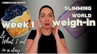 Week 1 Slimming World What I Eat in a Day amp Weigh In Results [upl. by Asyen]