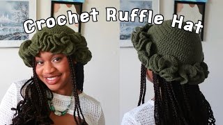 Crochet Ruffle Hat Tutorial [upl. by Etta]