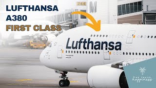 Lufthansa Airbus A380 First Class  Im Erstflug nach Boston [upl. by Brad630]