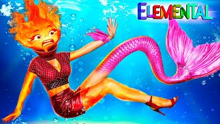 ¡Cómo Convertirse en Sirena ¡De Ember a Sirena ¡Cambio de imagen de Elementos en la Vida Real [upl. by Llerihs]