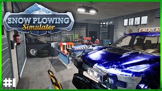 SNOW PLOWING SIMULATOR  Early Access  Becoming A Snow Plow King  Episode 1 [upl. by Eyak]