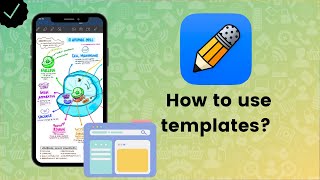 How to use templates on Notability  Notability Tips [upl. by Golanka]