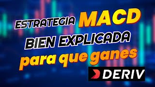 Estrategia con MACD bien explicada para Derivcom Rentable y asertiva │TRADING [upl. by Liagiba14]