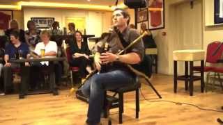 David Power  Uilleann Pipes  Dillons Bar  Dungarvan Ireland [upl. by Attegroeg]