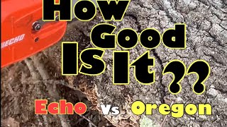 How Good Is The Oregon Bar Chain Vs Echo Bar Chain  echo oregonchains [upl. by Ittap975]