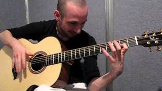 Erik Mongrain trying a Pellerin Baritone guitar [upl. by Spielman]