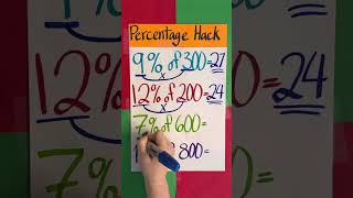 Percentage hack mrbean maths alberteinstein mathtrick mathstricks einsteinbrain mathfunction [upl. by Phedra687]