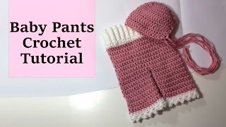 👶🏼👶🏼 Newborn Crochet Pants tutorial 👶🏼👶🏼  photography prop [upl. by Hiller]