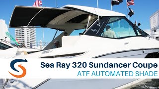 Sea Ray 320 Sundancer Coupe with SureShade Boat Shade [upl. by Nniuq506]