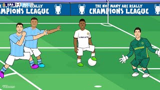 REAL MADRID 33 MAN CITY🤩 Champions League Goals Highlights Silva Rodrygo Foden Gvardiol Valverde [upl. by Beaufort]