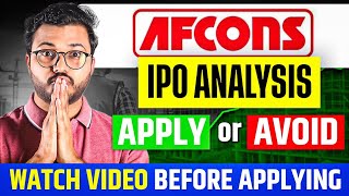 🚀 Afcons Infra IPO  Apply or Avoid Latest GMP Analysis  Detailed Review by Vibhor Varshney [upl. by Jenni943]